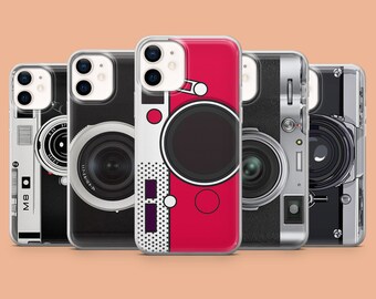 Étui pour téléphone et appareil photo vintage, étui pour iPhone 17Air, 16E, 15, 14, Samsung S25, S24Fe, A56, A15 Pixel 10, 9A, 9Pro XL, 8A, 8