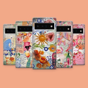 Funda de teléfono con inspiración veraniega y tablero de estado de ánimo para Google Pixel 9A, 9Pro XL, 8A, 8Pro, 7A, Samsung S25, S24Fe, S23Ultra, A56, A15 y iPhone 16E