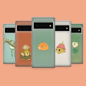 Coque de portable Lazy Toad - Grenouille mignonne pour Google Pixel 9A, 9Pro XL, 8A, 8Pro, 7A, 6A, Samsung S25, S24Fe, S23Ultra, A56, A15, iPhone 16E
