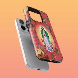 Robuste Heilige Jungfrau Handyhülle Saint Mary Abdeckung für iPhone 16Plus, 15, 14, Google Pixel 9Pro XL, 8A, 7A, 6A, Samsung S24Ultra, S23, S22, A54