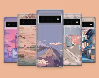 Coque de portable rose Lofi Coque de téléphone cosplay pastel pour Google Pixel 8A, 8Pro, 7Pro, 7A, iPhone 15Pro, 14, 13, Samsung S24, S23FE, A25, A15, A54