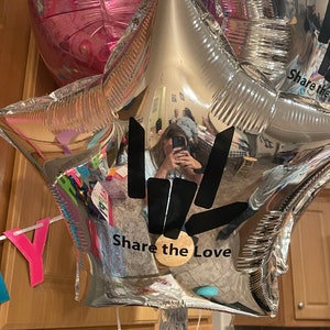 Share the love balloon decals