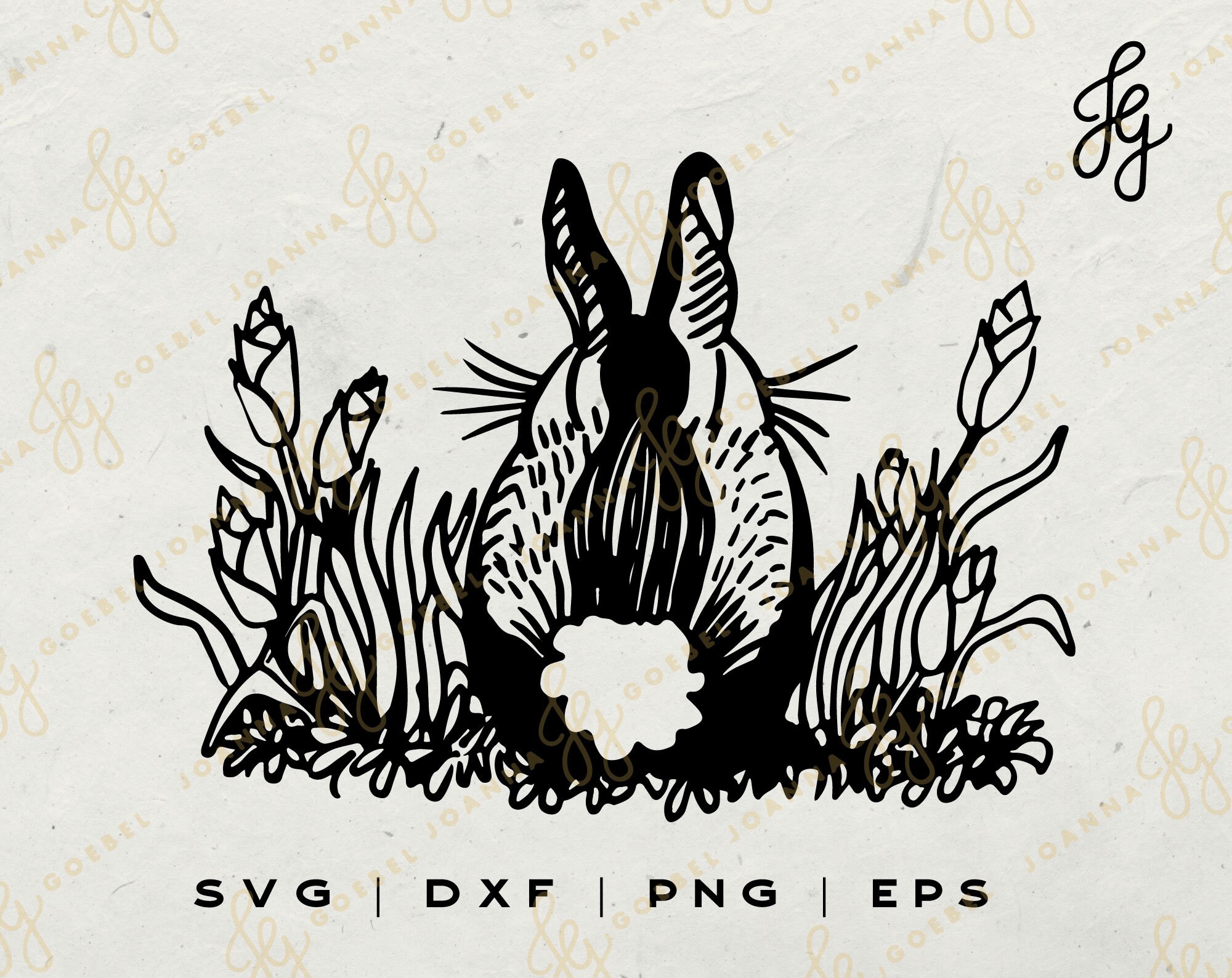 Bunny Tail SVG Cottagecore Rabbit Svg Hand Drawn Rabbit Svg | Etsy Denmark