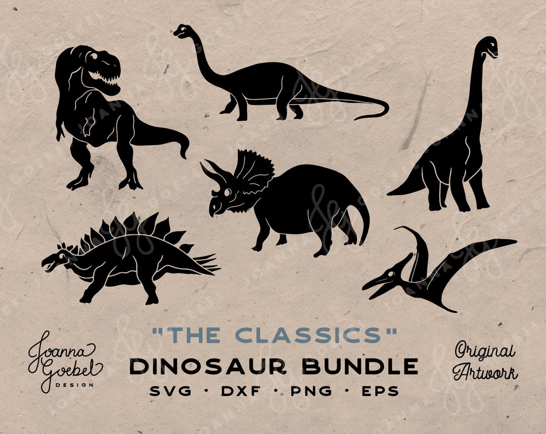 Dinosaur Bundle Svg; Dinosaur Svg; Dinosaur Clipart Png; Cricut ...