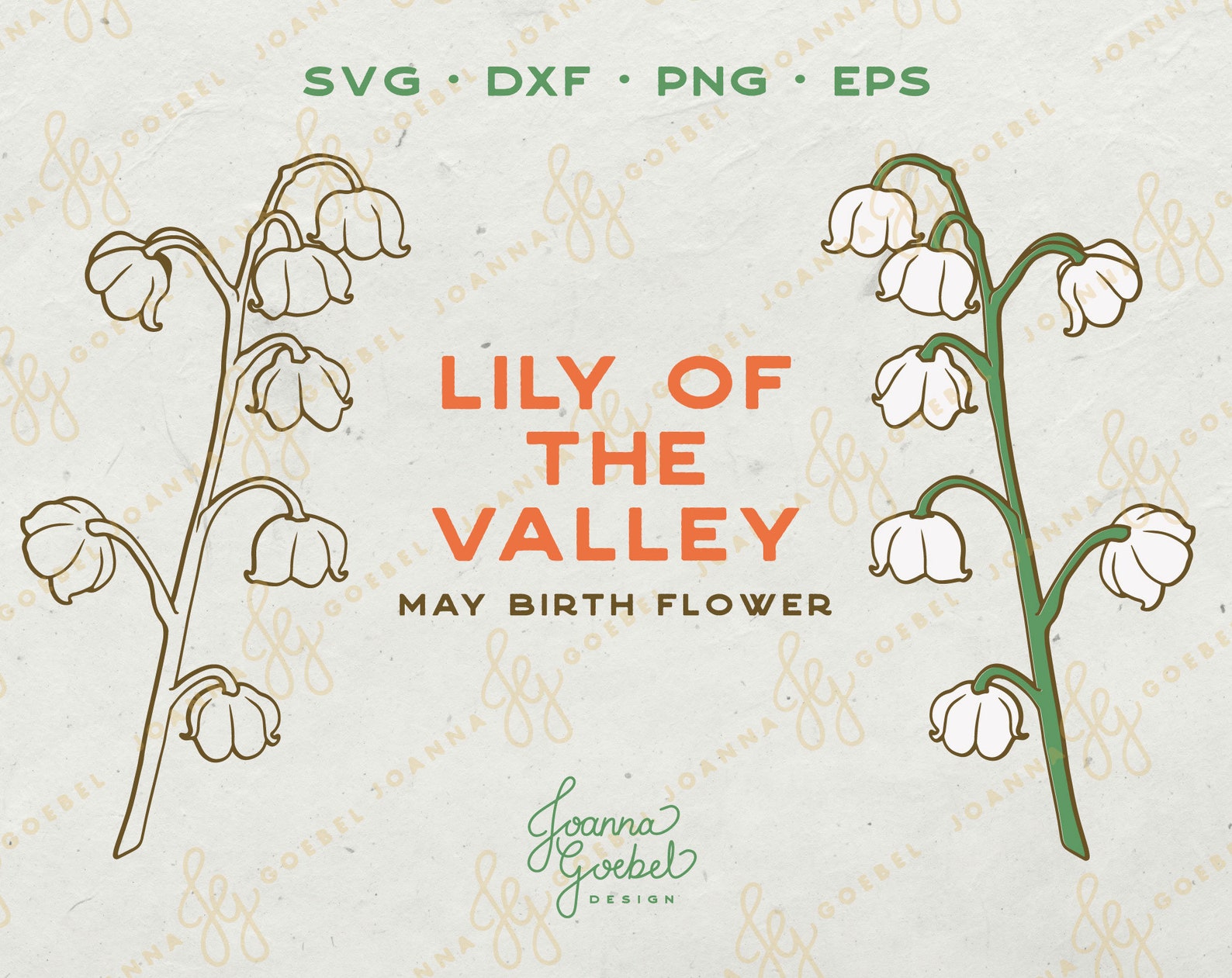 Lily of the Valley SVG May Birth Flower SVG Layered Flower - Etsy
