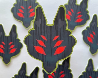 Solas Dread Puppy sticker, Dreadwolf Rises, Dragon Age, Bioware, DAO, DAI, Da2, Thedas, Dreadwolf Take You, Music, video games, Wolf, Angst