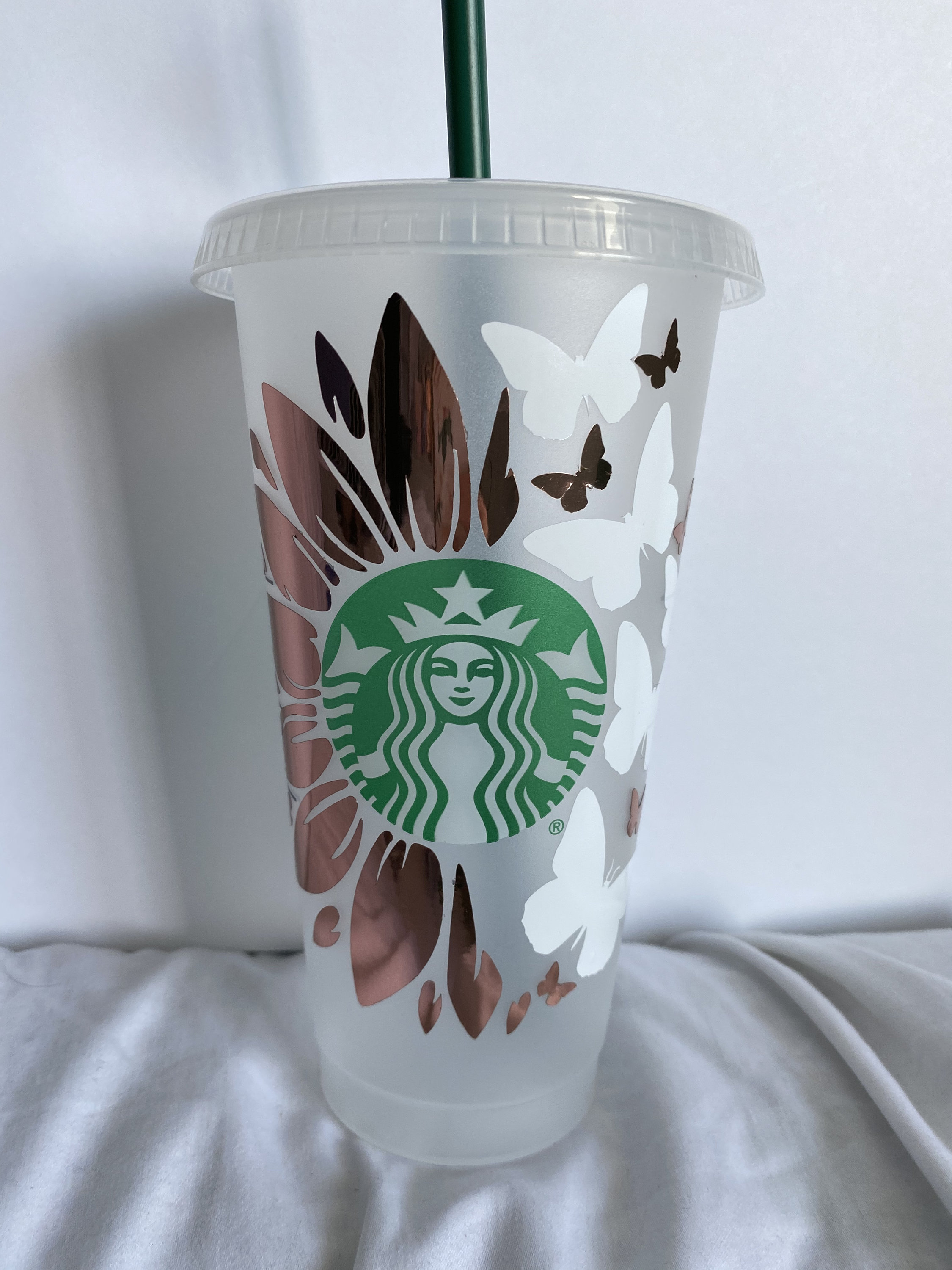 Custom Flower Starbucks Cup Custom cup custom Starbucks Etsy