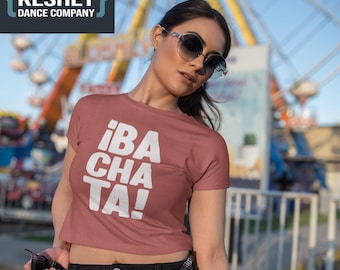 Bachata Crop Top: Latin Dance Tee - Festival Style
