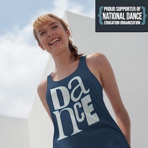Dance - Women&#39;s Racerback Tank, various colors, dancewear, dance lover, dance shirt, dancer gift, dance tank, ballet, jazz, lyrical, modern