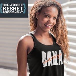 Baila Conmigo Racerback Tank: Salsa Tanzkleidung, Latein Geschenk