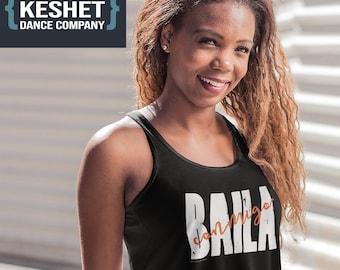 Baila Conmigo racerback-tanktop: salsadanskleding, latinxcadeau