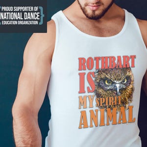 Camiseta sin mangas &quot;Rothbart es mi animal espiritual&quot;: divertida camiseta de ballet