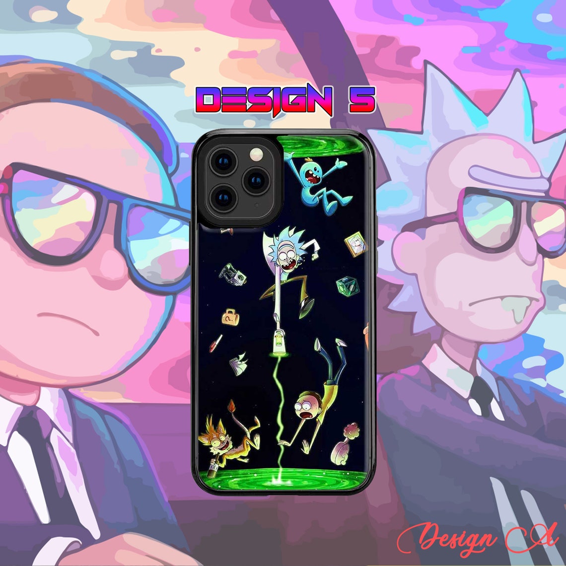 Rick And Morty Phone Case Rick And Morty Art Phone Case Etsy