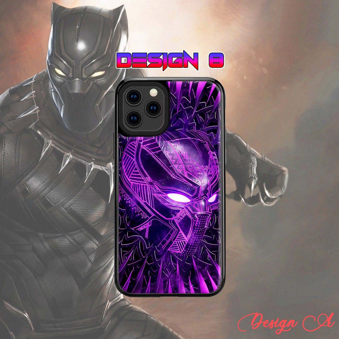 Black Panther Phone Case Black Panther Avengers Phone Case Etsy