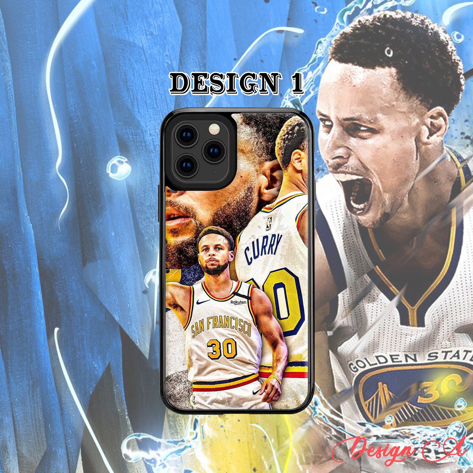 Stephen Curry Phone Case Stephen Curry Basketball Phone Case Etsy