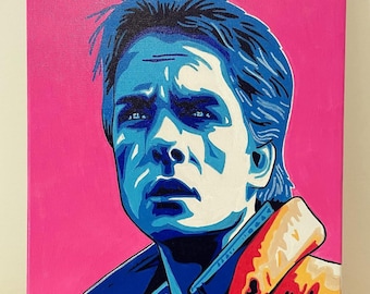 back to the future Marty Mcfly Original Acrylic canvas