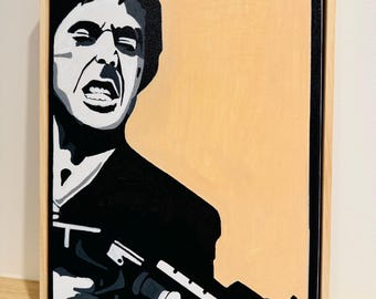 Original Tony Montana acrylic canvas painting