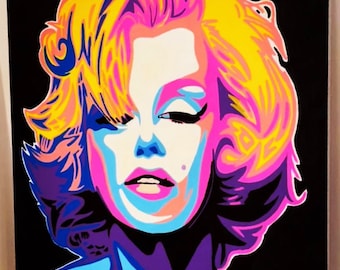 Marilyn Monroe original acrylic canvas print