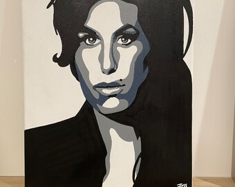 Amy Whinehouse original acrylic canvas wall art