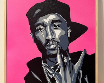 Original Acrylic Tupac Canvas