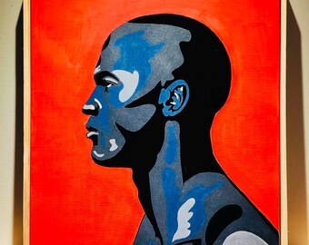 Original Large framed MJ  Acrylic Canvas