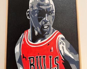Original Large framed MJ Acrylic Canvas