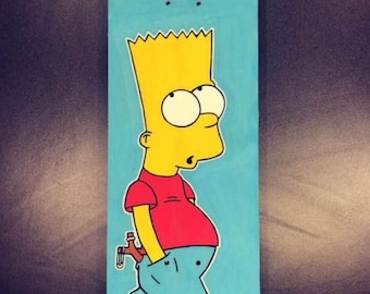 Bart Simpson slateboard deck