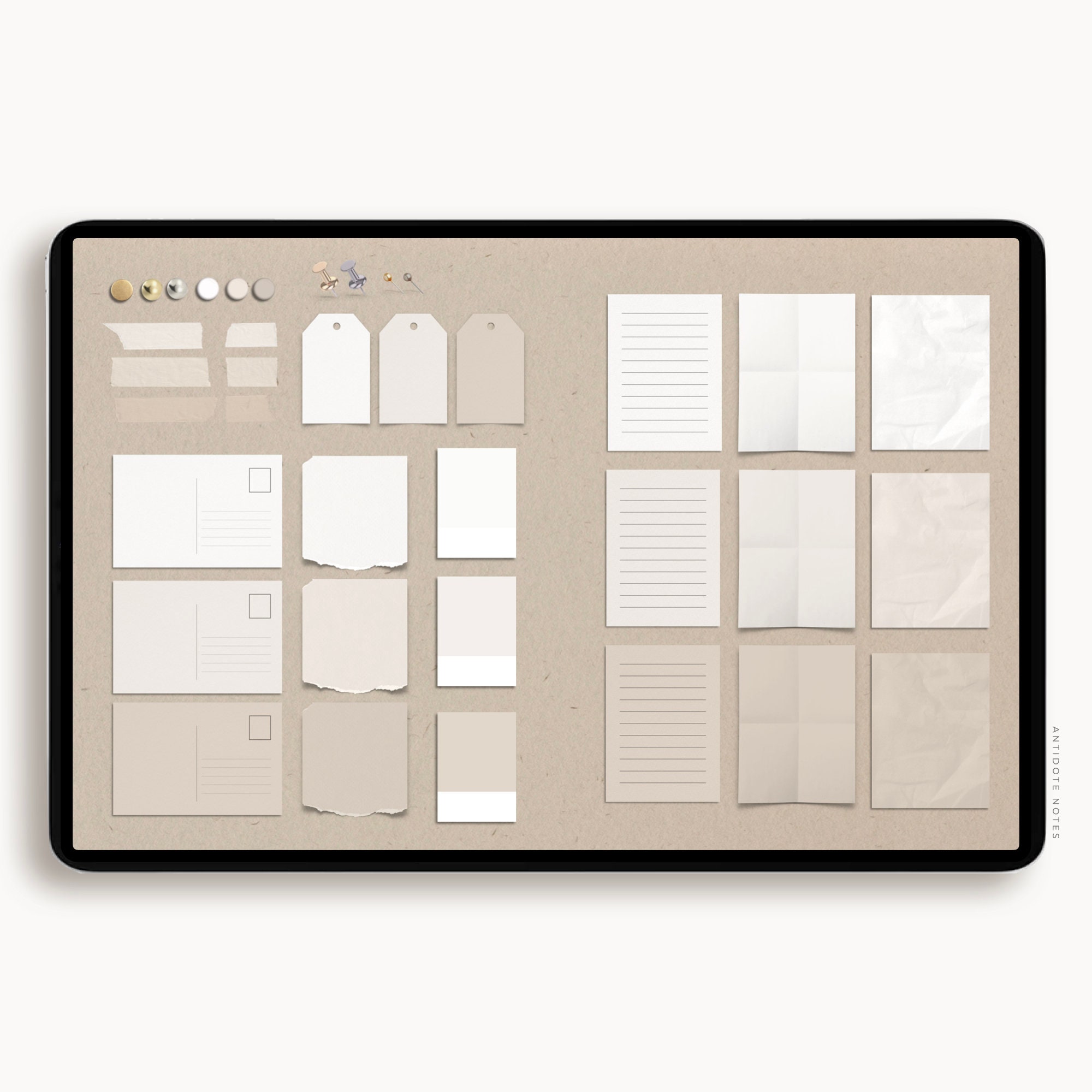 Digital Stickers - Moodboard Journal, Digital PNG Stickers for iPad ...