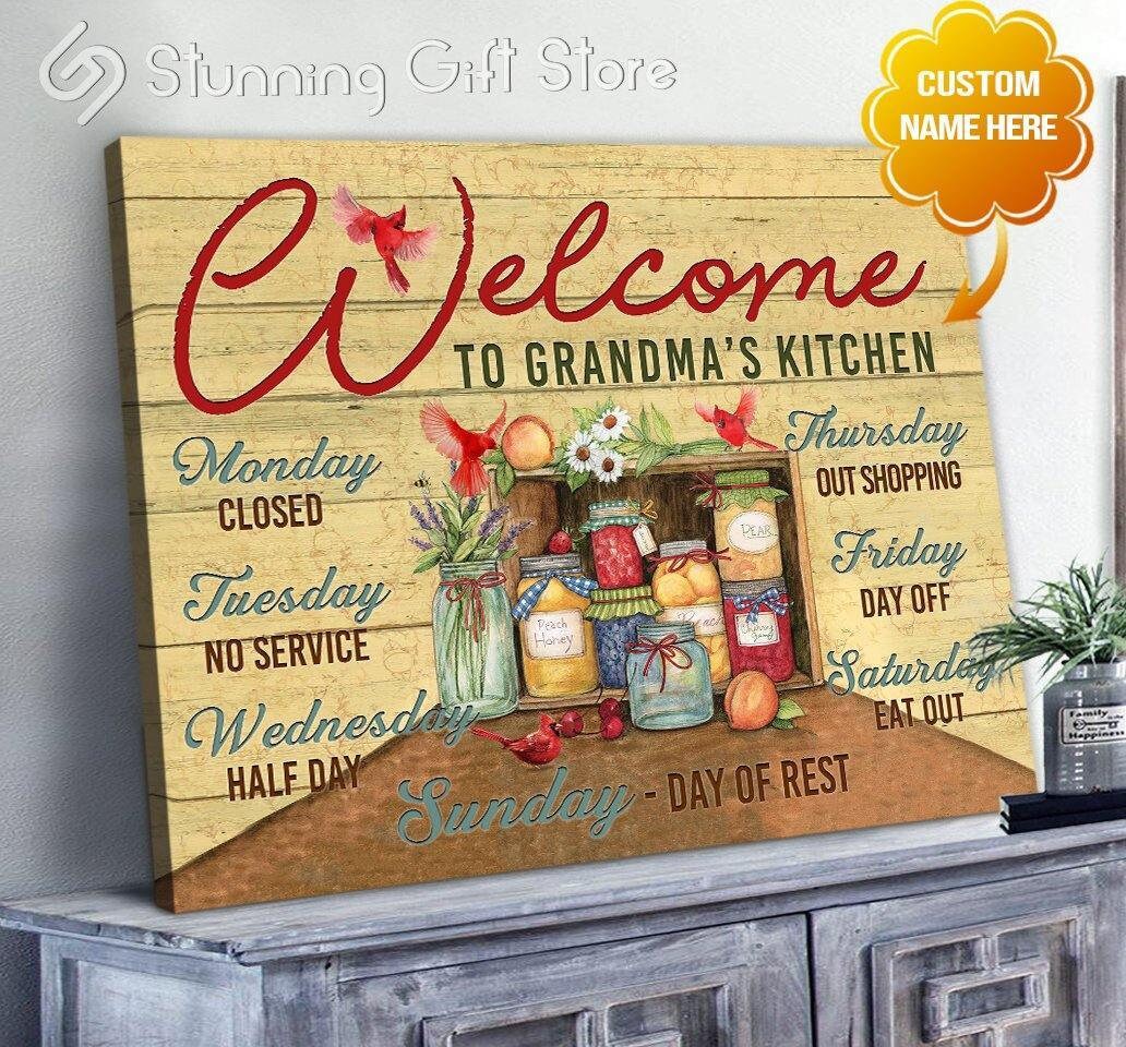 Decoración personalizada de la cocina de la cocina de la pared | Etsy