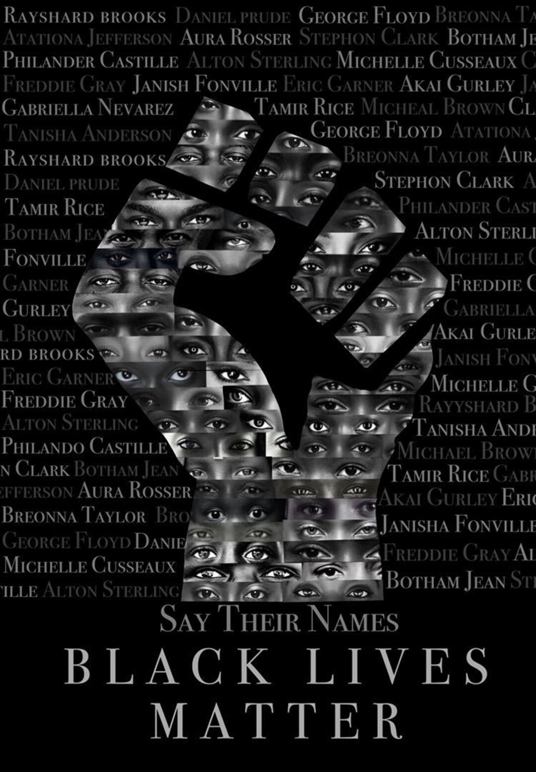 Black Lives Matter Campaign Poster - Etsy