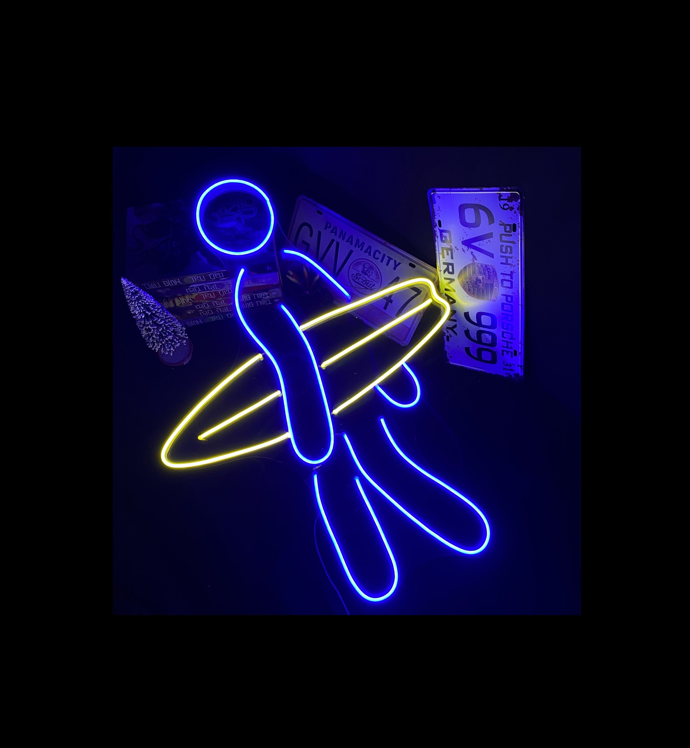 Surf Sport Neon Surf Neon Sign Surfboard Neon Surf Wall | Etsy