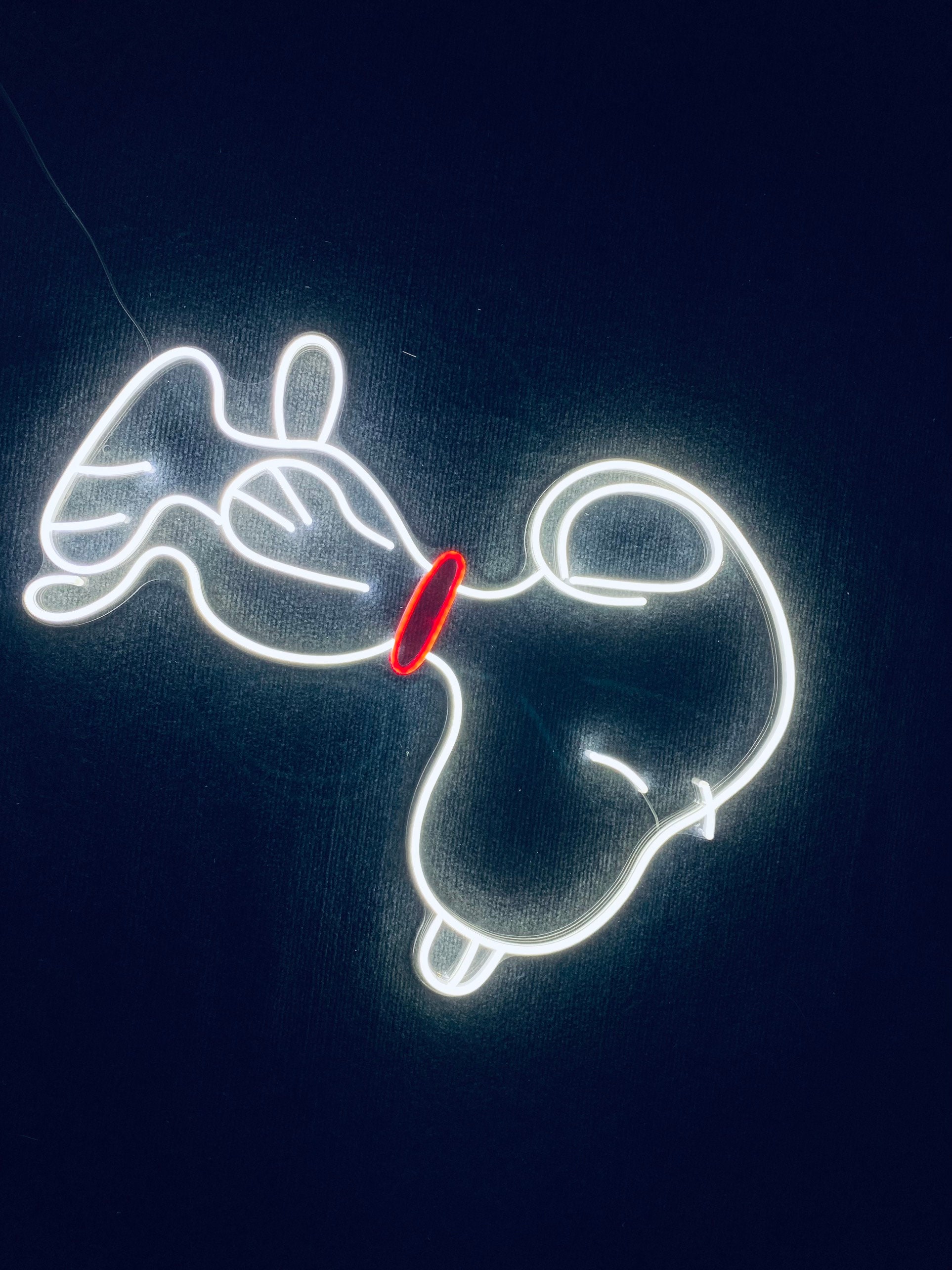 Snoopy Neon Sign Snoopy Cartoon Neon Peanuts Neon Home | Etsy