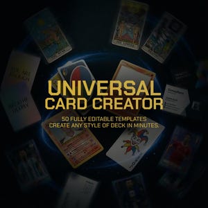 Card Creator – 50 Editable Templates for Canva, Simple Drag and Drop (pdf, svg, eps)