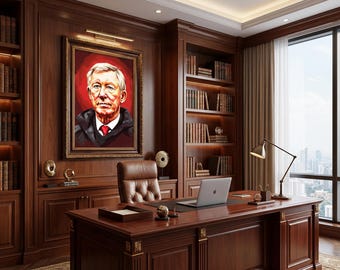 Alex Ferguson Picasso Style Art Print: Manchester United Wall Decor (Digital Download)