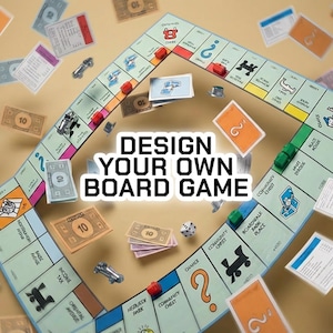 Editable Monopoly-Style Board Game Template – Custom Game Creator Kit (AI, PDF, SVG)