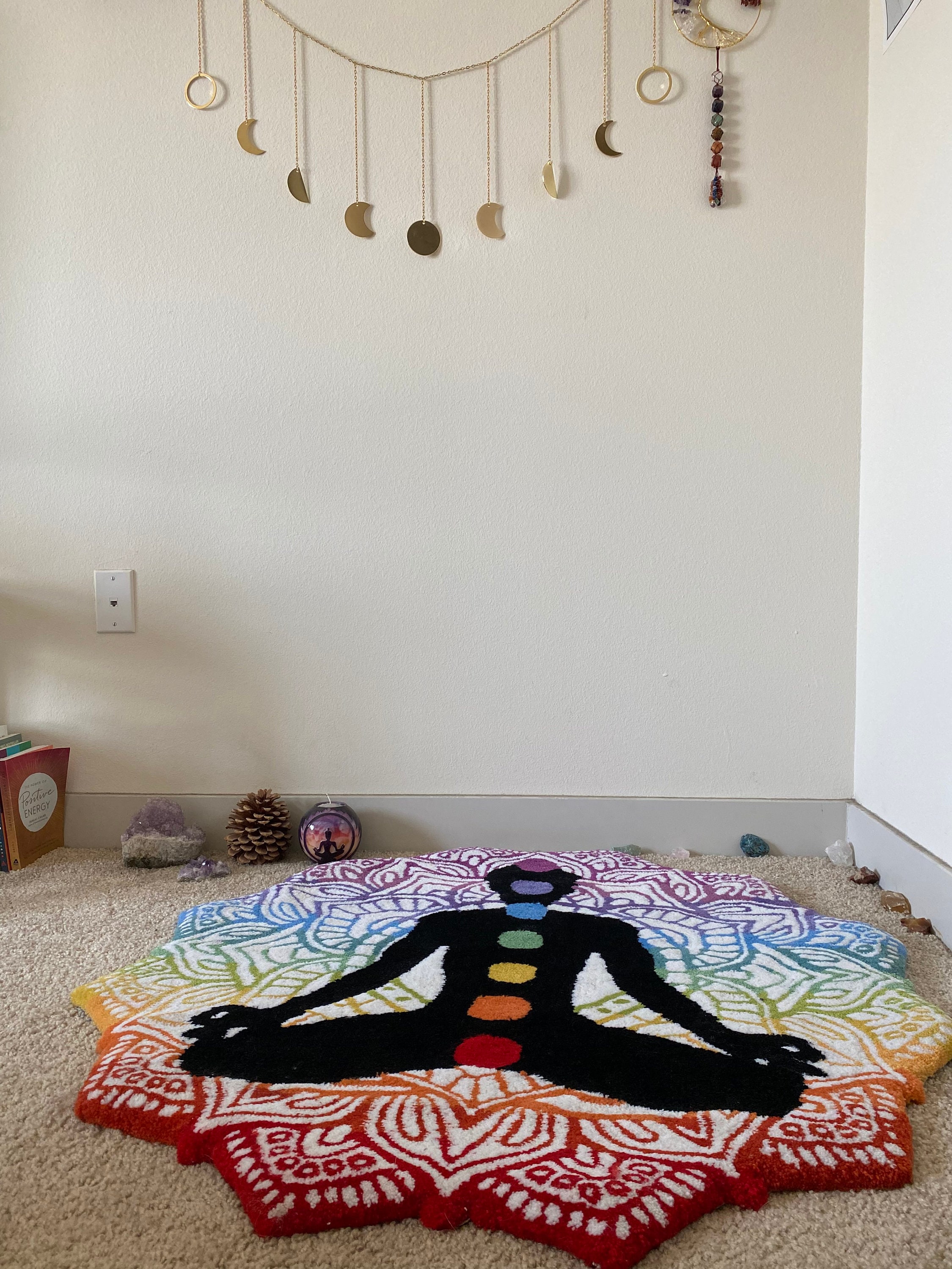 Meditation Relax Focus Seven Chakra Energy Mind Body Soul Rug - Etsy