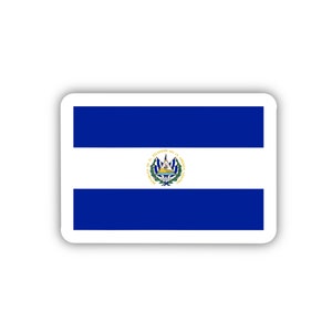 El Salvador Flag Sticker - Clear, Durable Vinyl, 2-Inch Waterproof Decal for Laptops, Cars & More