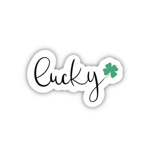 Lucky Sticker, 2” length