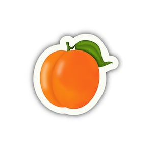 Sticker abricot | Sticker fruit arménien | Vinyle imperméable pour ordinateurs portables, journaux, paquets d'autocollants