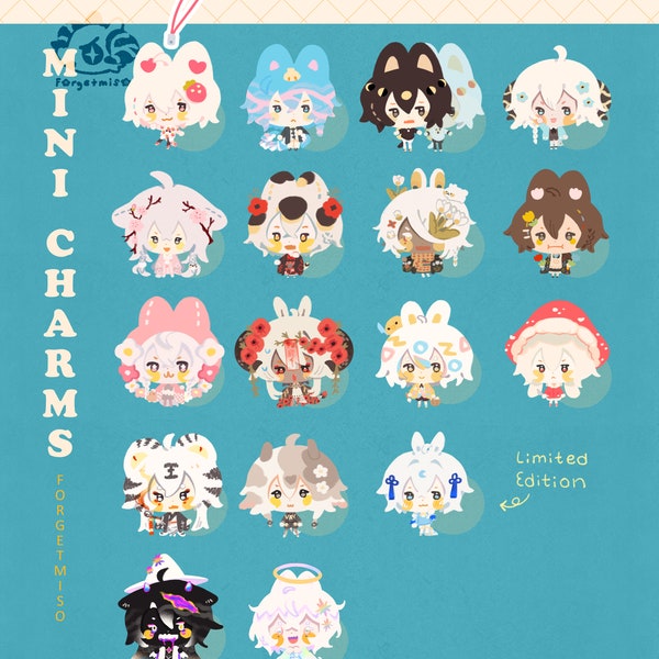 Cereal Mix | Mini Charms | Original Characters | Epoxy Charms | Phone Charms [ORIGINAL] , gift