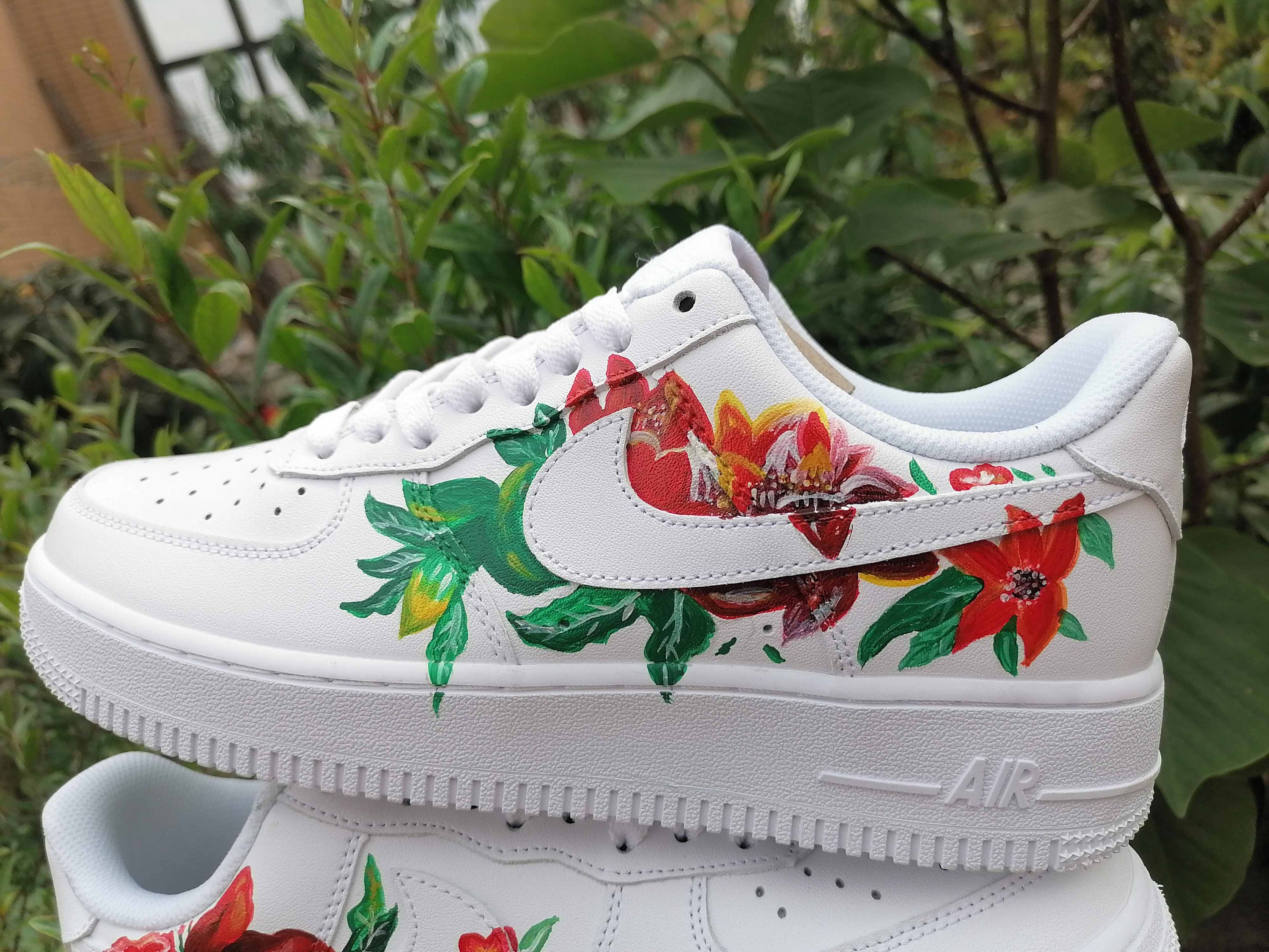 floral nike air force ones