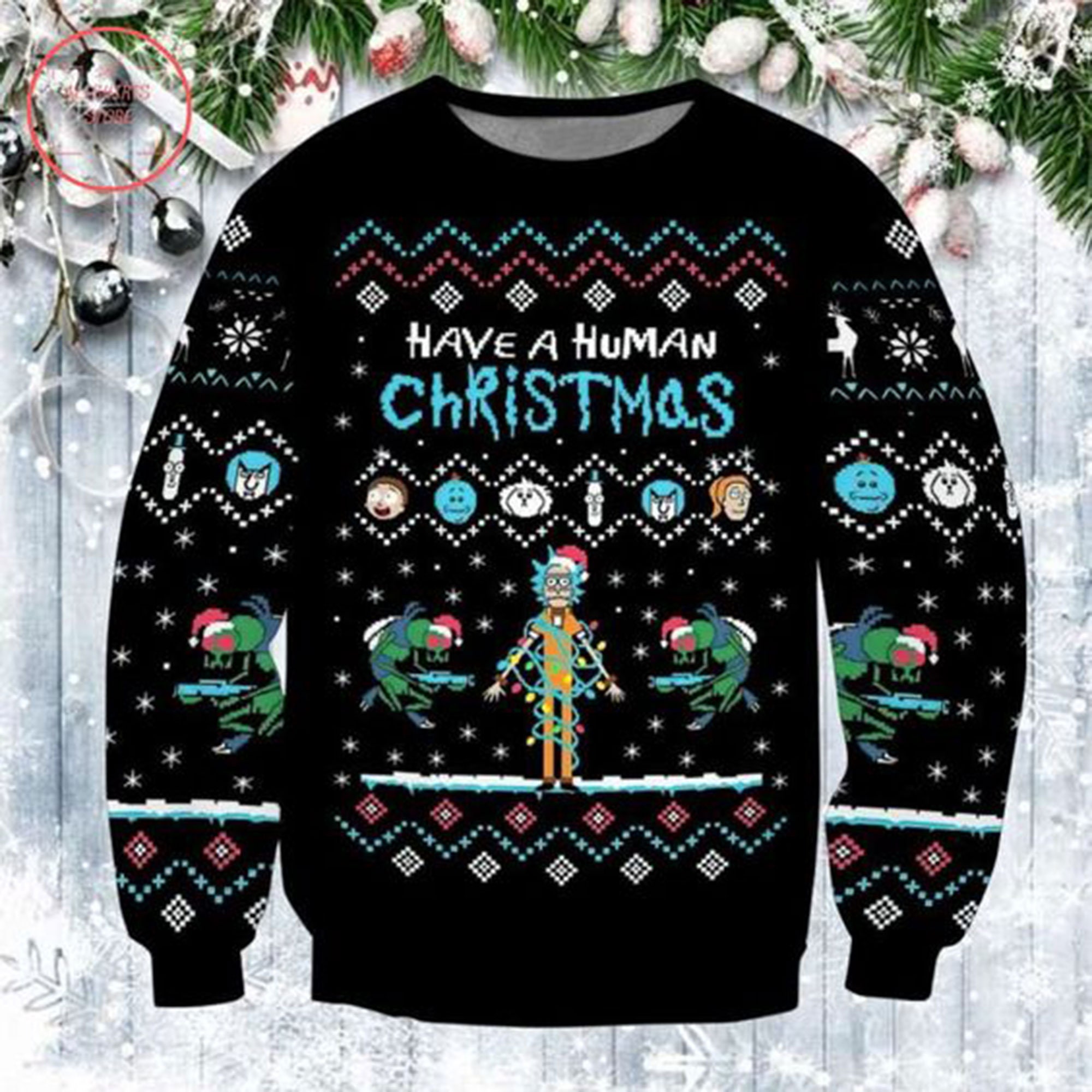 Rick and Morty Christmas Sweater - Etsy 