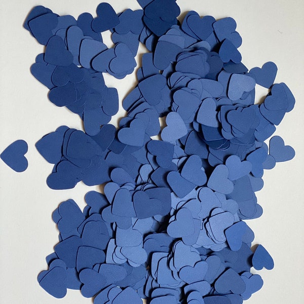Royal blue Heart confetti | 1/2 in Heart | Paper confetti | Baby showers | weddings | Bridal showers | Birthday parties | Table decor|Favors