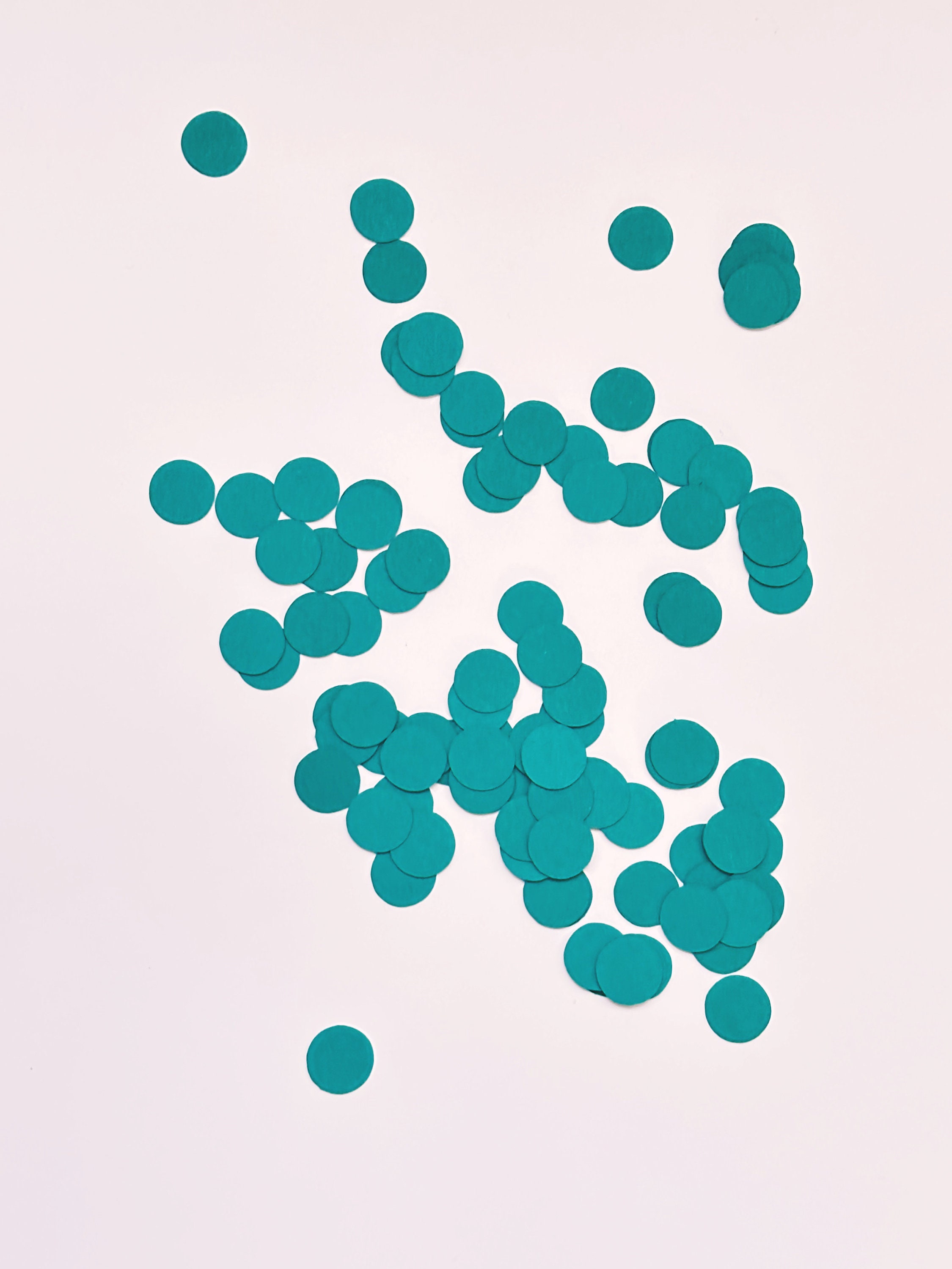 Teal circle confetti wedding decorations birthday party supplies baby showers graduation bingo markers ocean themed mermaid