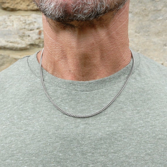 David Yurman Chain Link Narrow Necklace With Black Titanium, 26 | ModeSens