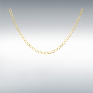 9ct Gold Chain With Open Link Design