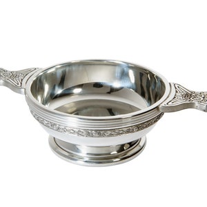 Pewter Quaich With Celtic Bands