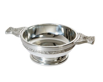 Pewter Quaich With Celtic Bands