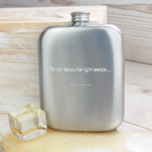 Distressed Cushion Hip Flask