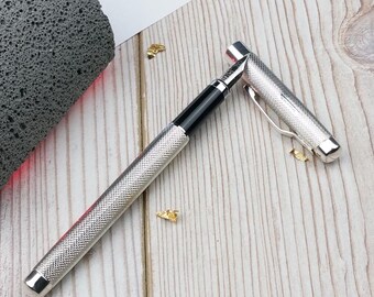 アーサー A. ウォーターマン スターリングシルバー 万年筆：14金ペン先